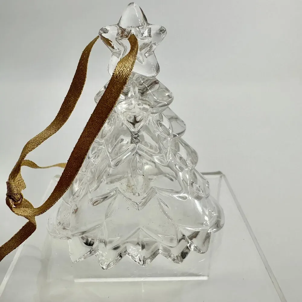 Mikasa Heavenly Music Crystal Christmas Tree Bell Ornament SN 090/535 Boxed